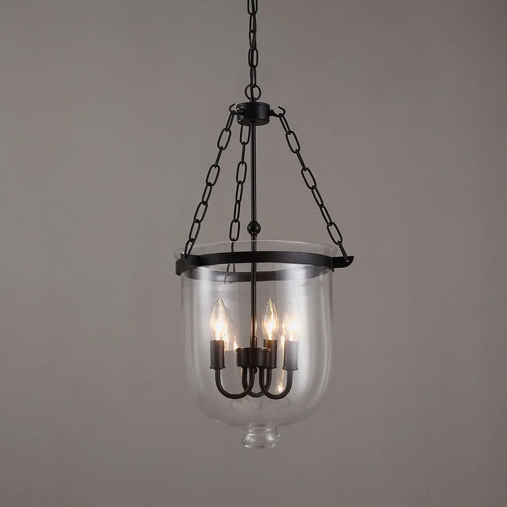 Avshaora Vintage Industrial Metal Glass Pendant Light - Lamp Copper
