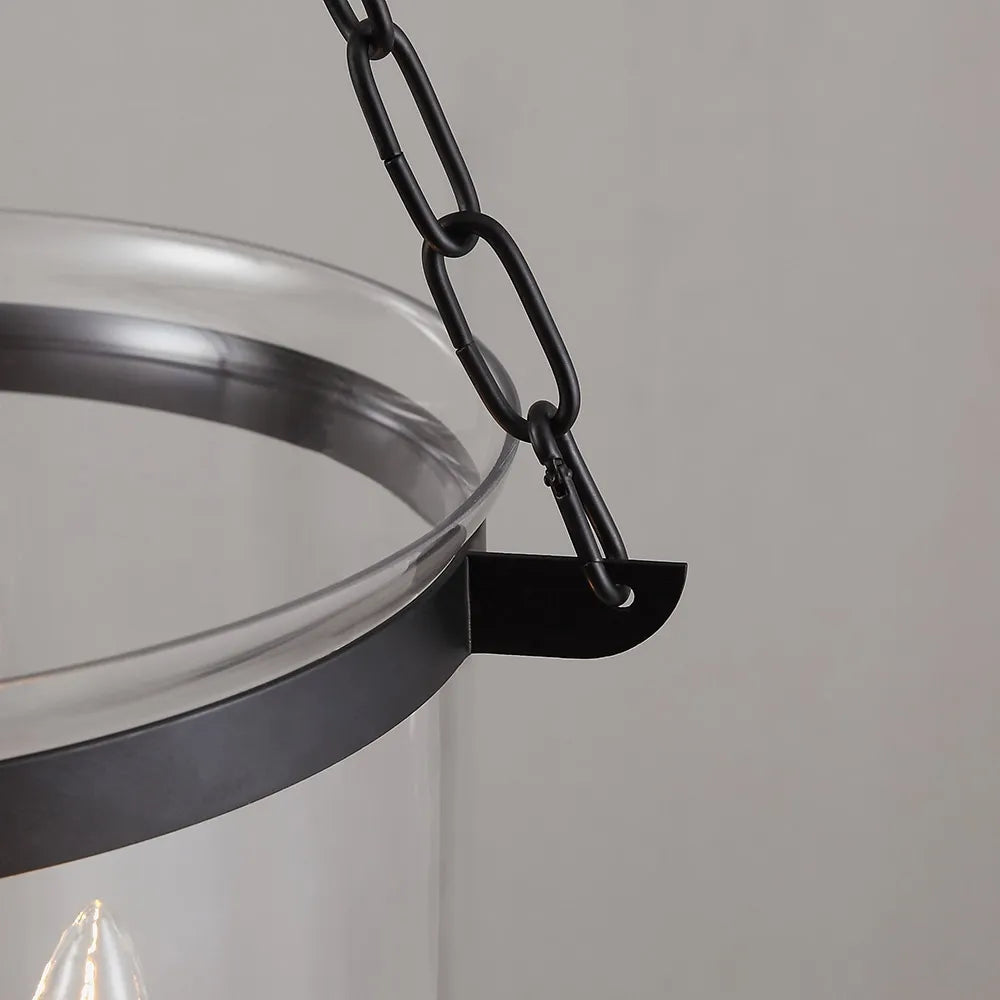 Avshaora Vintage Industrial Metal Glass Pendant Light - Lamp Copper