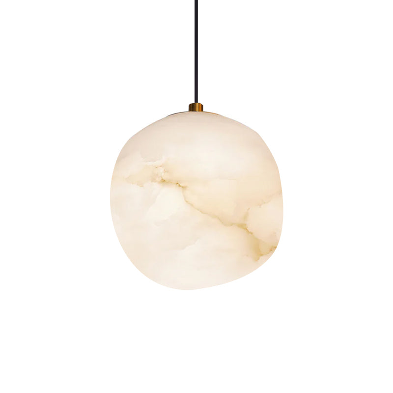 Goose Pendant Lamp Alabaster Brass Sophistication - Lamp Copper