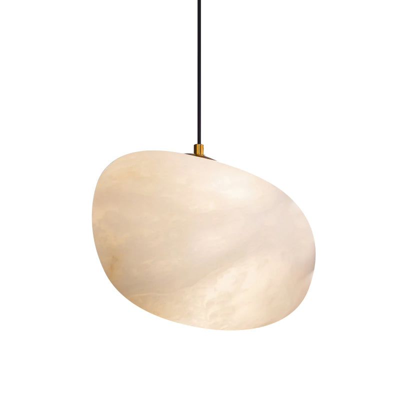 Goose Pendant Lamp Alabaster Brass Sophistication - Lamp Copper
