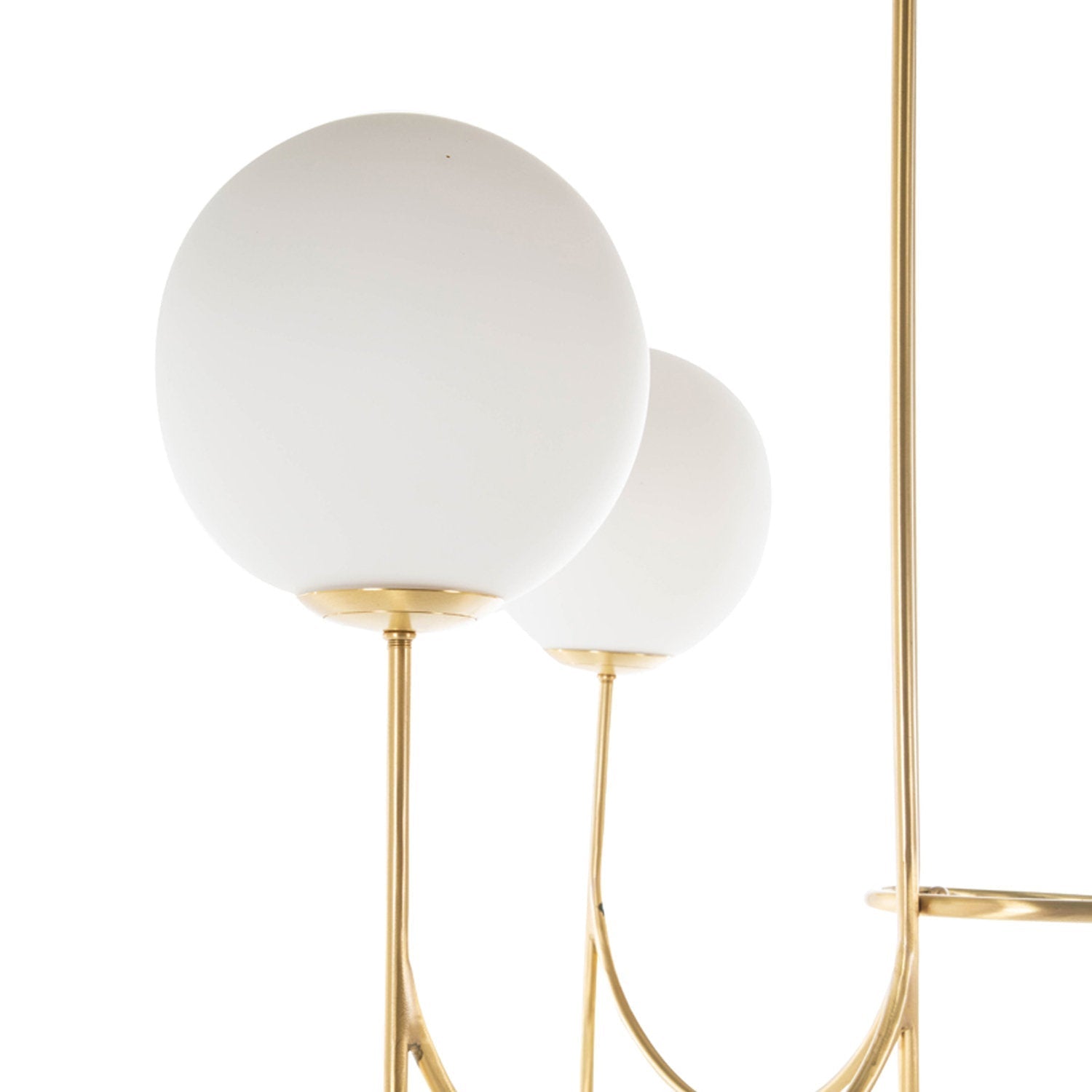 Mjolkuvyi Modern Minimalist Glass Metal Chandelier - Lamp Copper