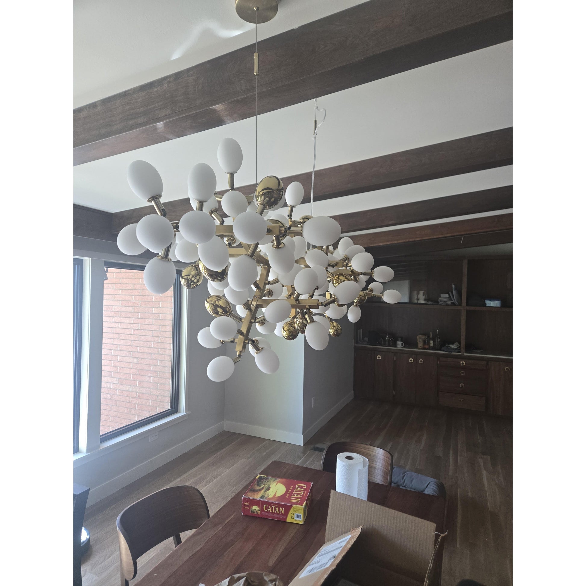 Cithaila Postmodern Luxury Bunch Metal Glass Chandelier - Lamp Copper
