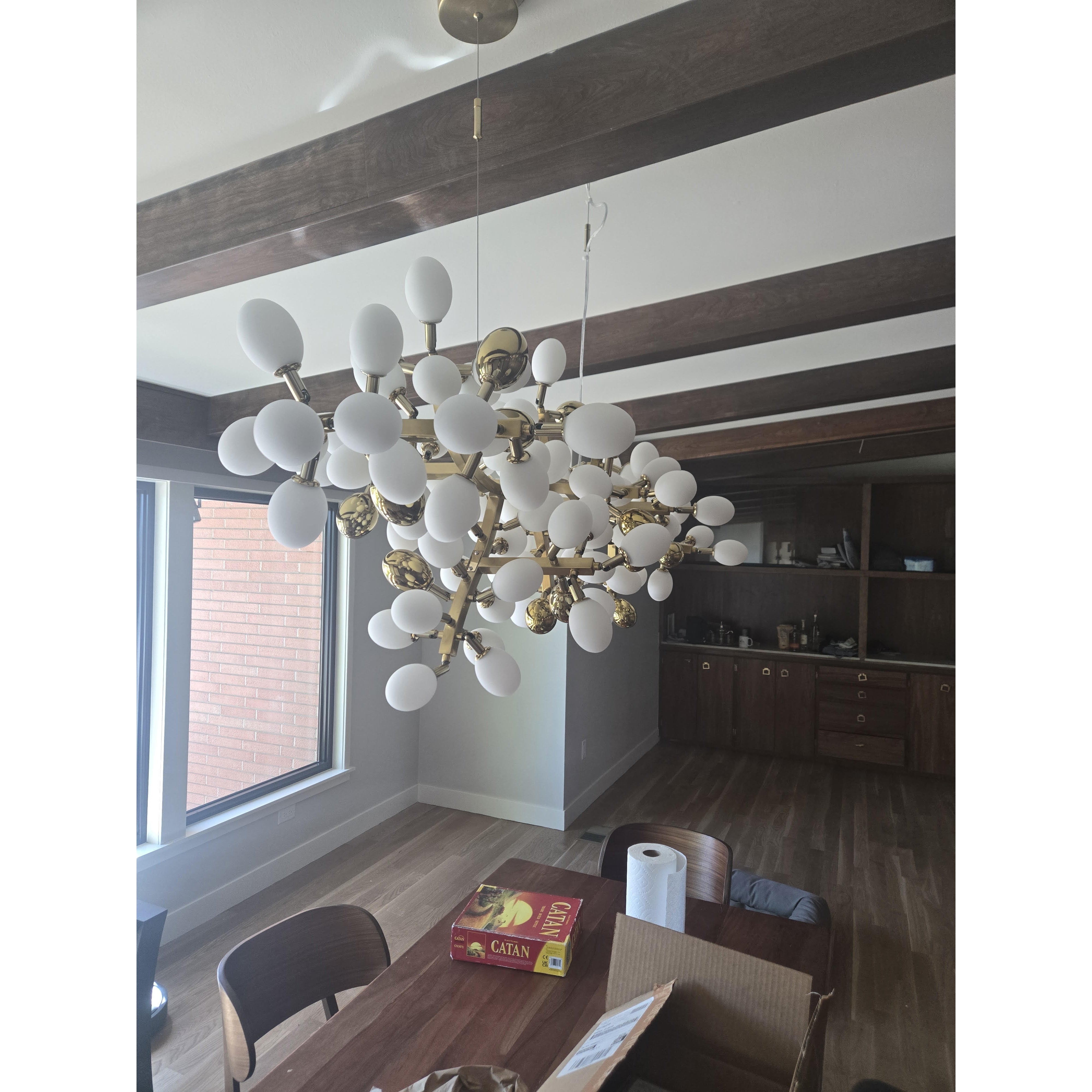 Cithaila Postmodern Luxury Bunch Metal Glass Chandelier - Lamp Copper