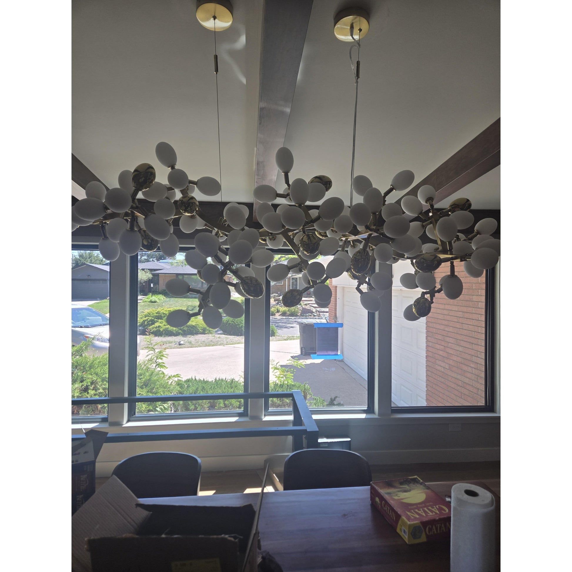 Cithaila Postmodern Luxury Bunch Metal Glass Chandelier - Lamp Copper