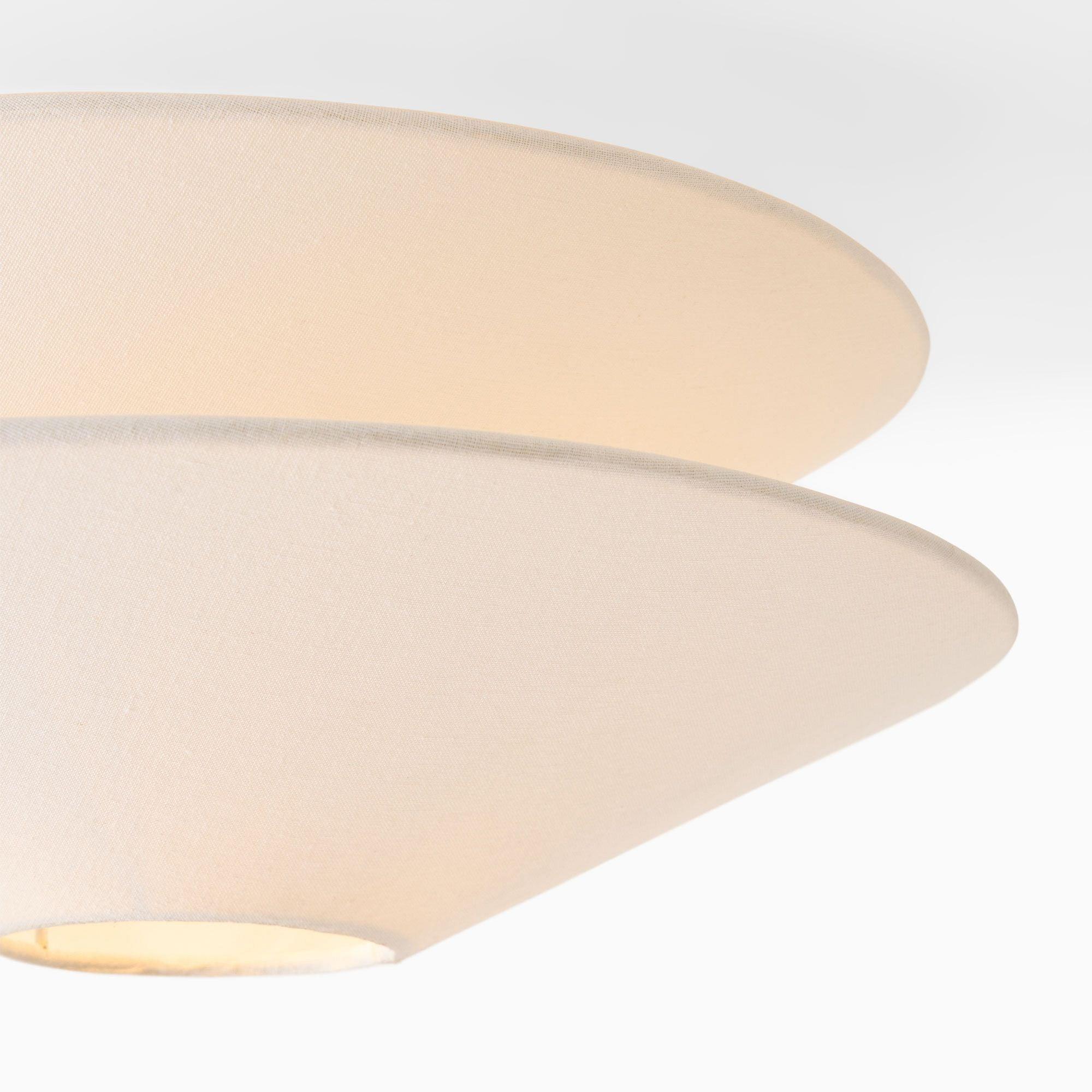 Lina Ceiling Light Double Cone Fabric - Lamp Copper