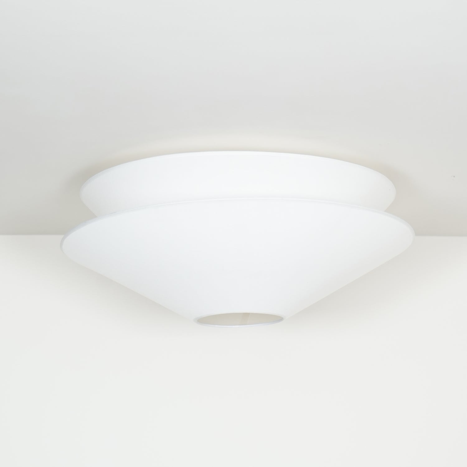 Lina Ceiling Light Double Cone Fabric - Lamp Copper