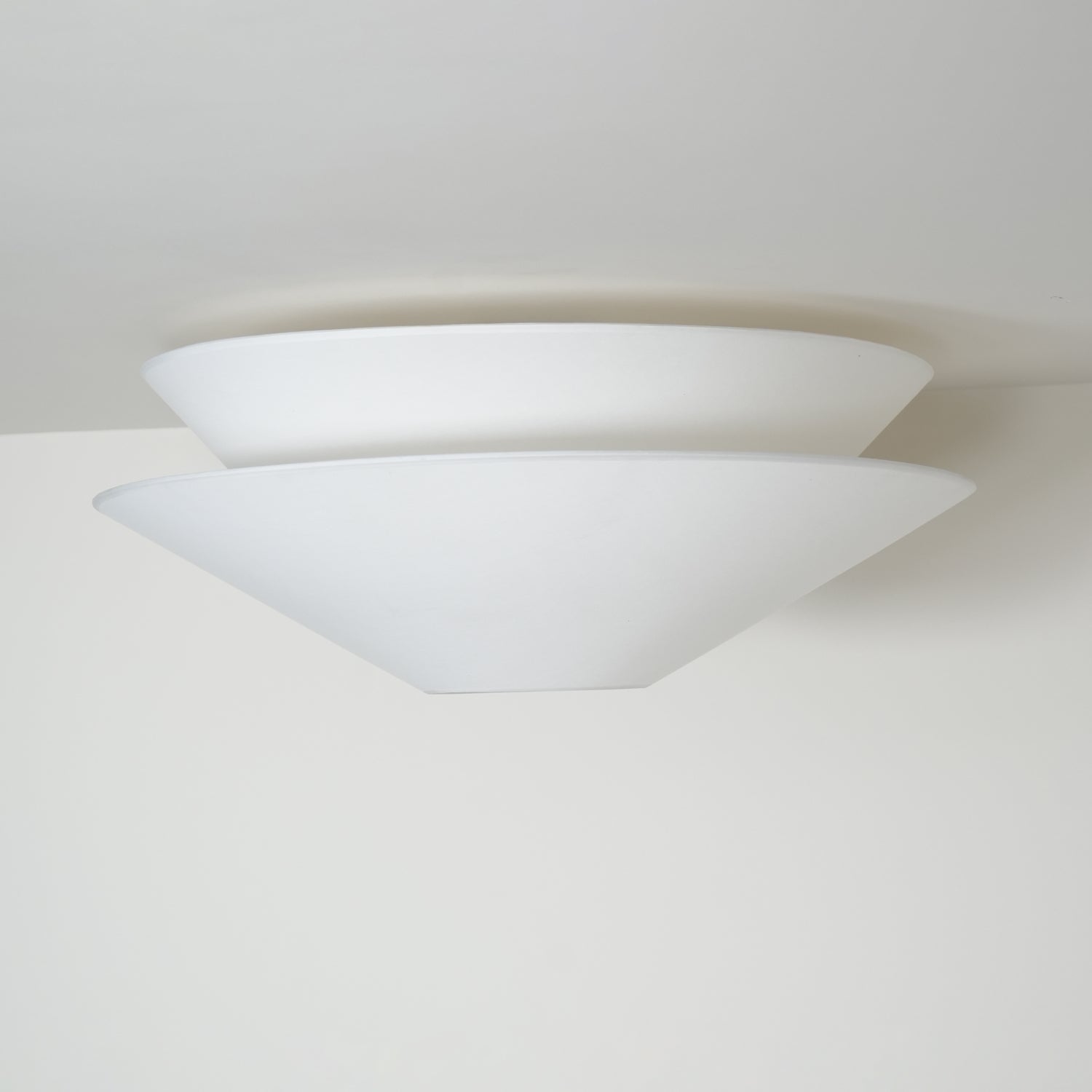 Lina Ceiling Light Double Cone Fabric - Lamp Copper