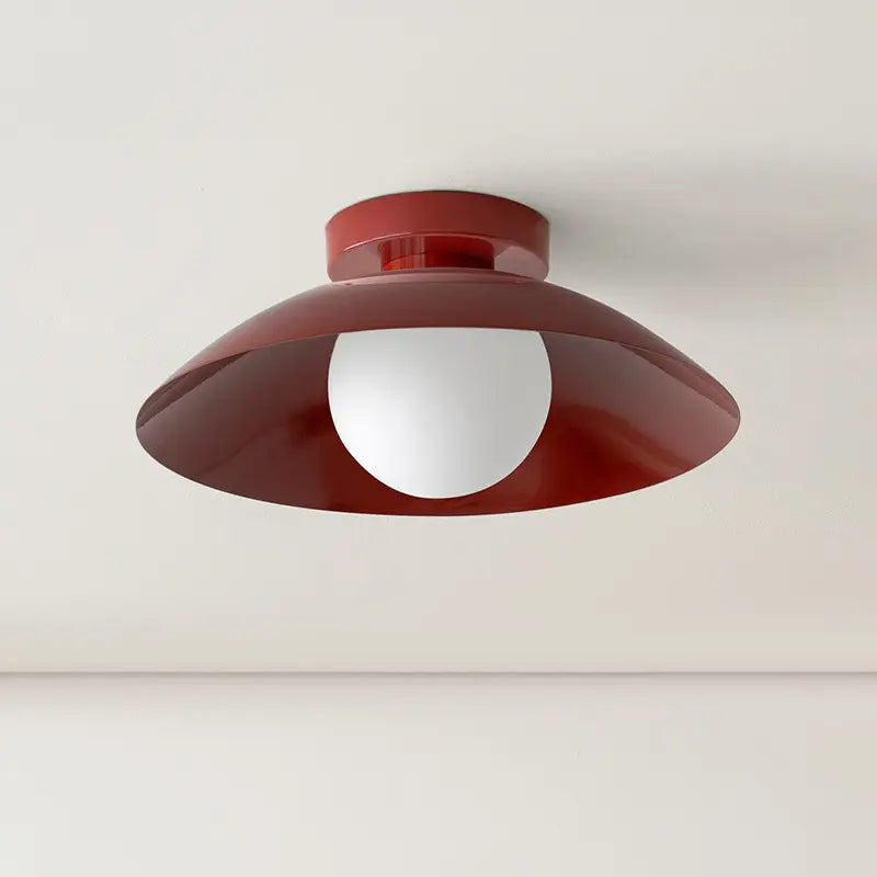Arisha Modern Flush Mount Ceiling Light Black Red Pink Yellow Bedroom - Lamp Copper