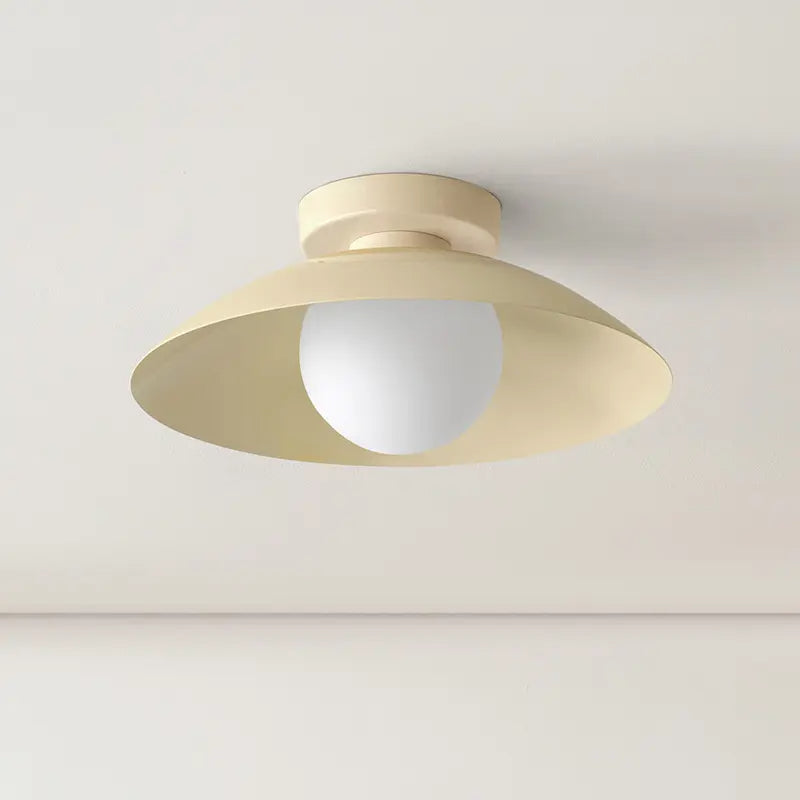 Arisha Modern Flush Mount Ceiling Light Black Red Pink Yellow Bedroom - Lamp Copper