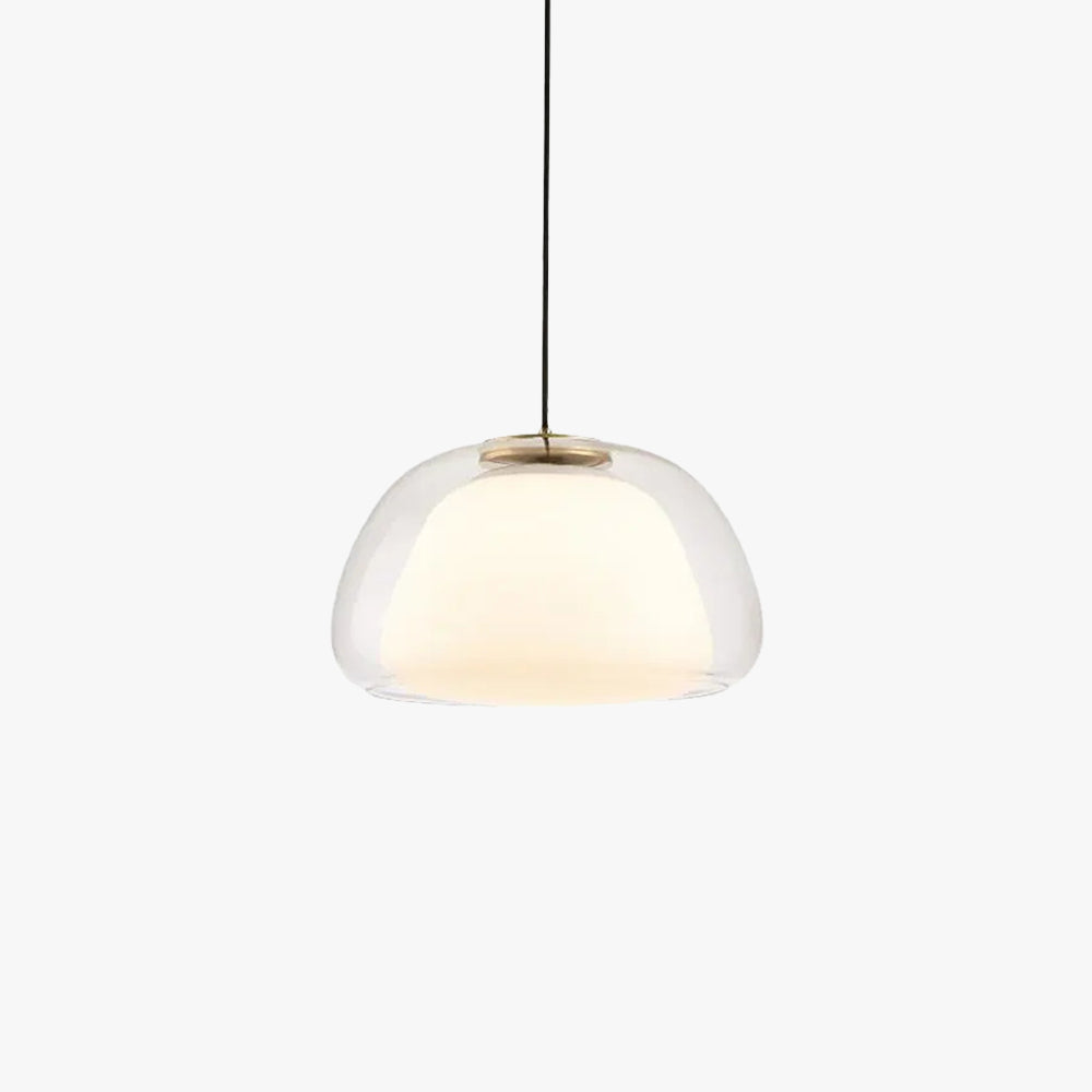 Valentina Modern LED Pendant Light Glass Metal Living Room - Lamp Copper