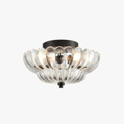 Arisha Modern Umbrella Glass Flush Mount Ceiling Light - Lamp Copper