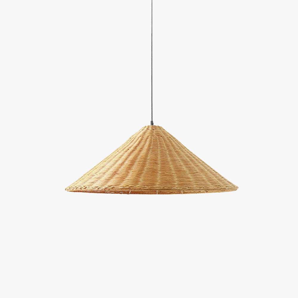 Muto Vintage Handmade LED Rattan Pendant Light Living Room - Lamp Copper