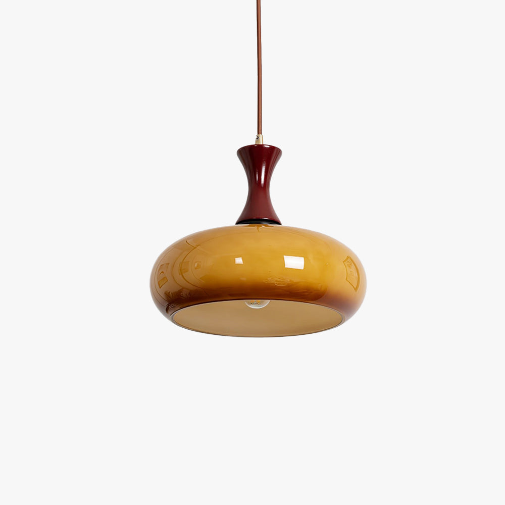 Arisha Vintage LED Glass Pendant Light Living Room - Lamp Copper