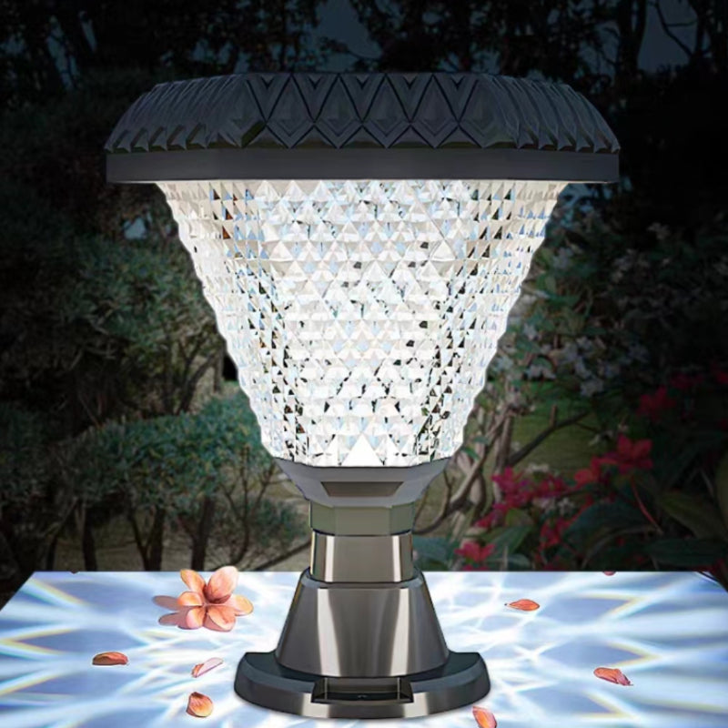 Ray Modern Geometry Acrylic Outdoor Floor Lamp, Black - Lamp Copper