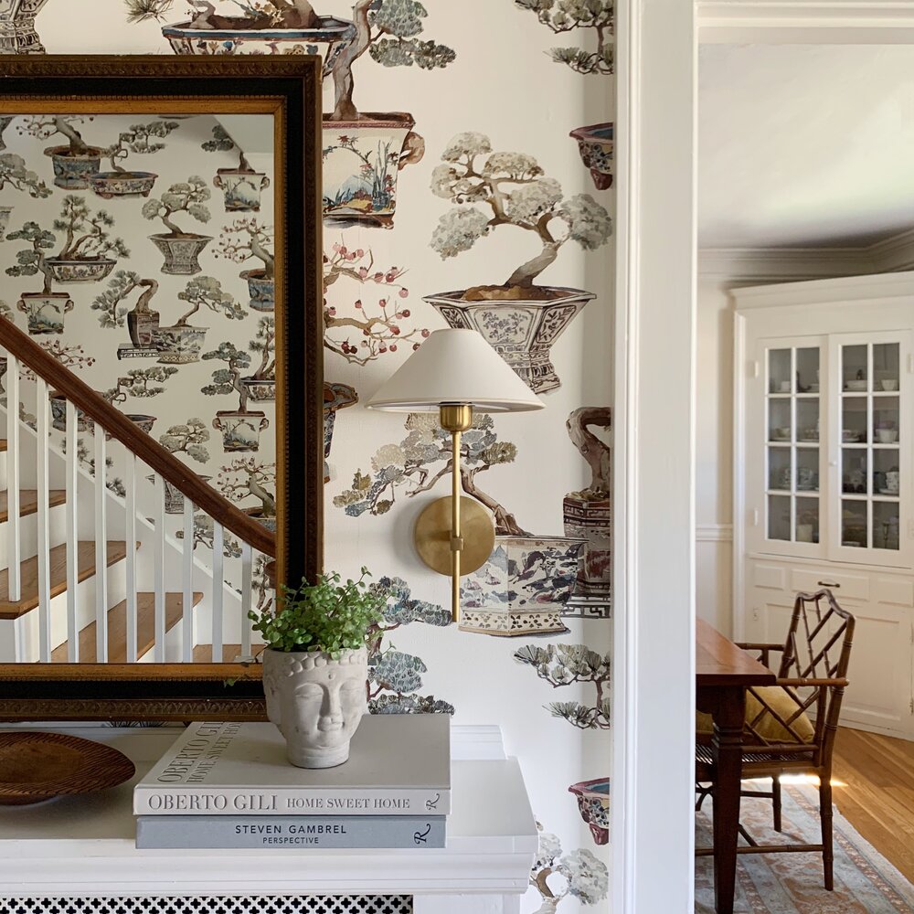 Genevieve Wall Lamp Fabric - Lamp Copper