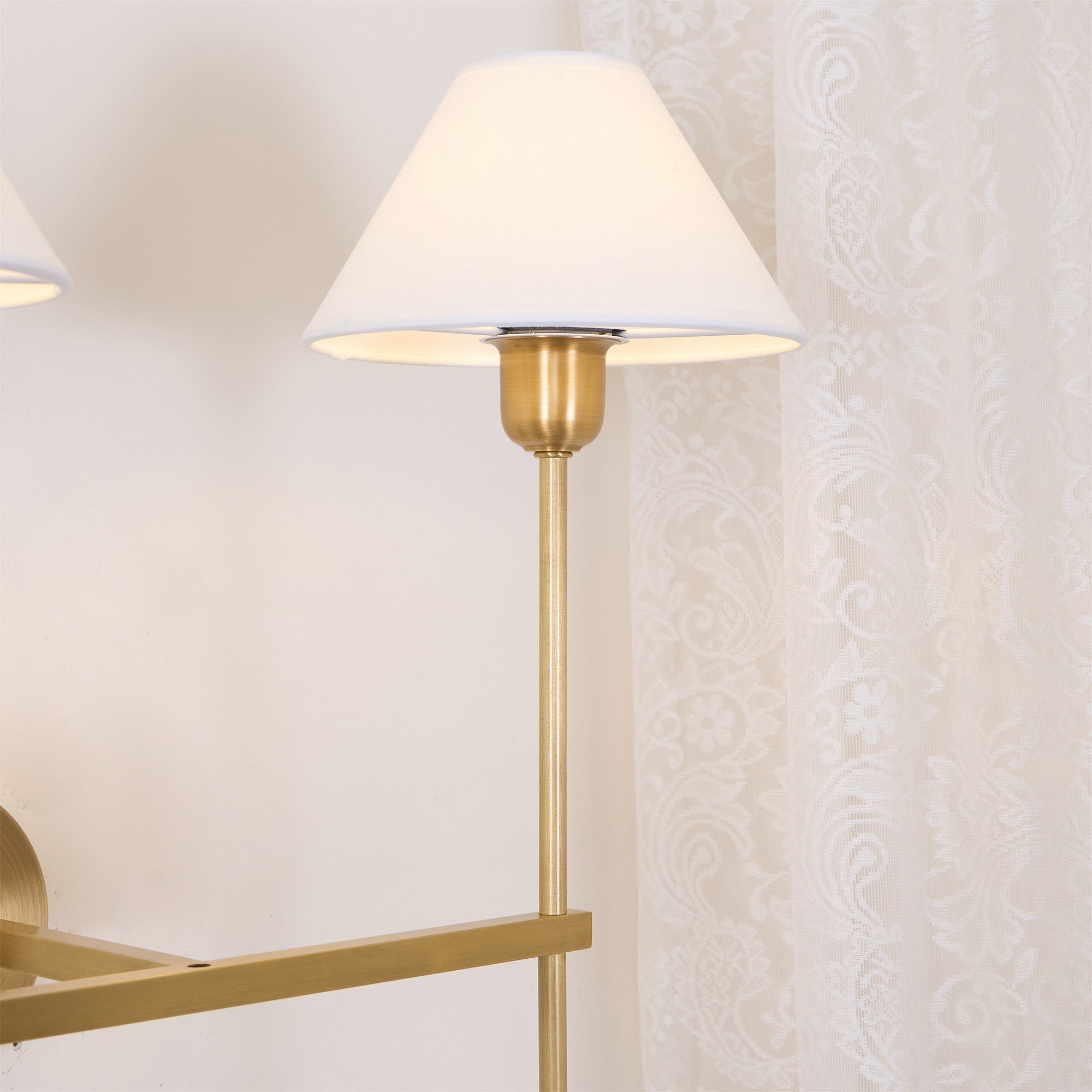 Genevieve Wall Lamp Fabric - Lamp Copper