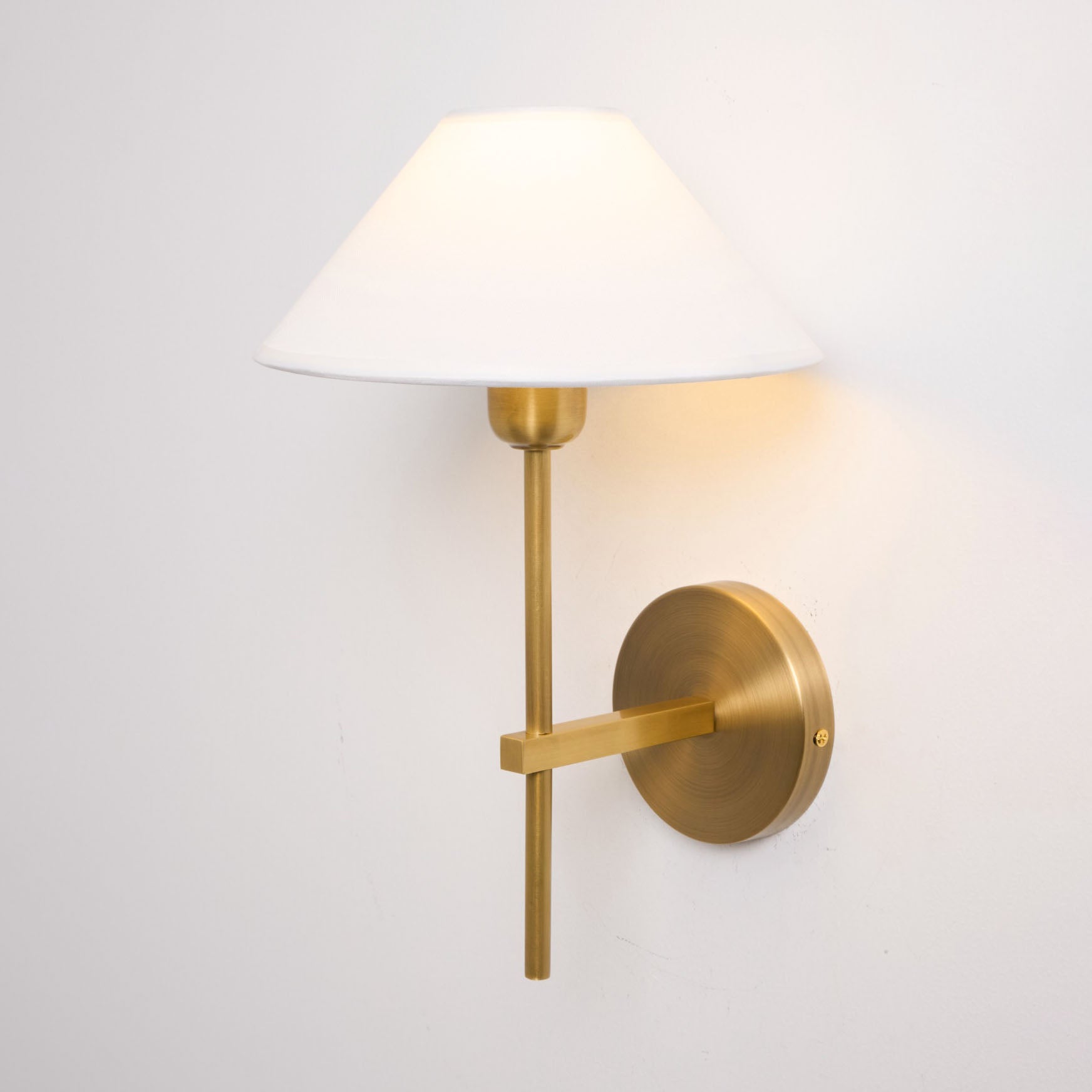 Zosilara Vintage Industrial Brass Fabric Sconce Wall Lamp - Lamp Copper