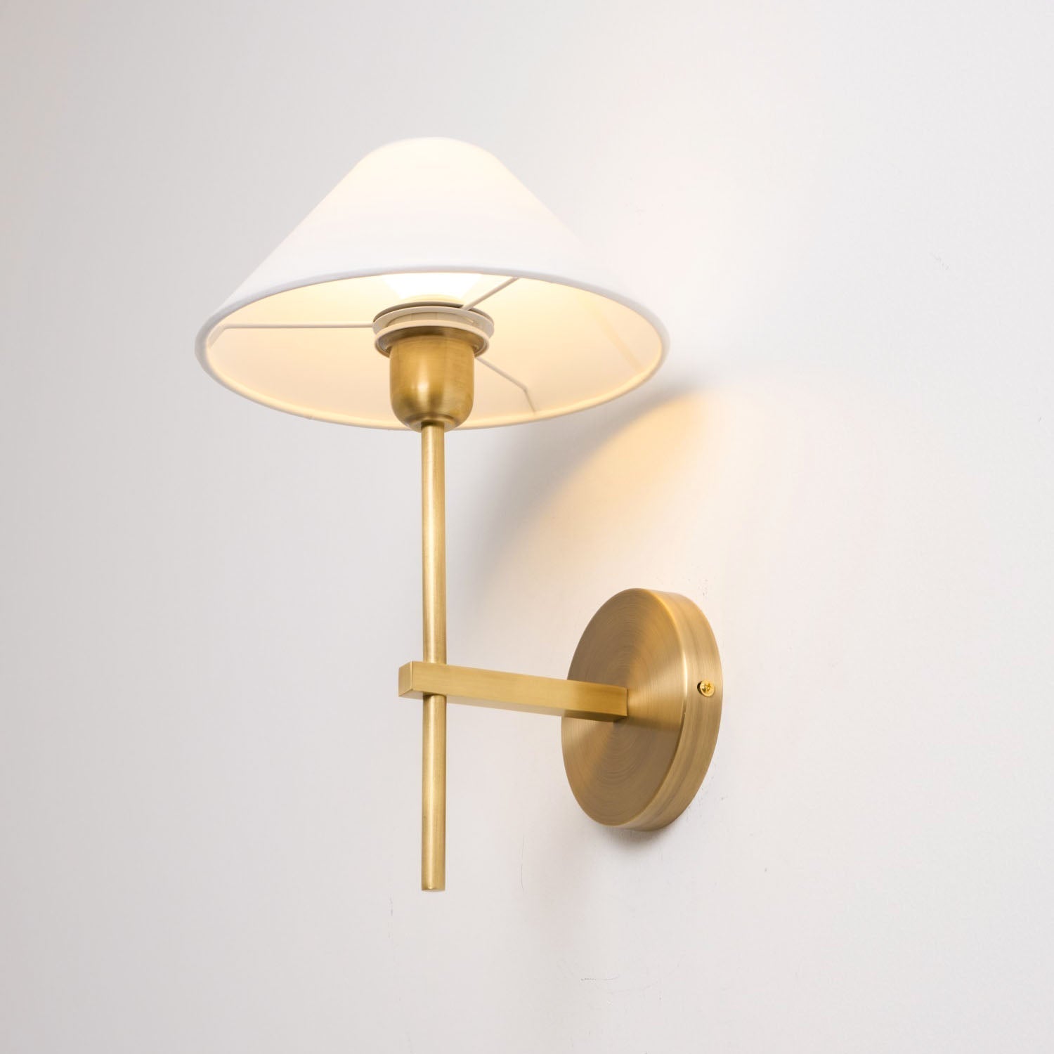 Genevieve Wall Lamp Fabric - Lamp Copper