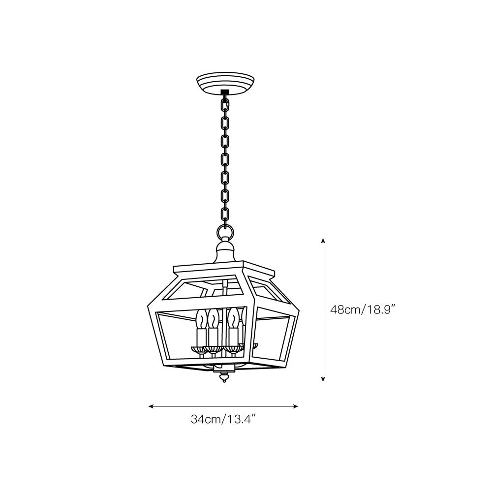 Avshaara Vintage Industrial Metal Pendant Lamp - Lamp Copper