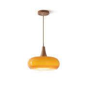 Charlotte Pendant Light Wood - Lamp Copper