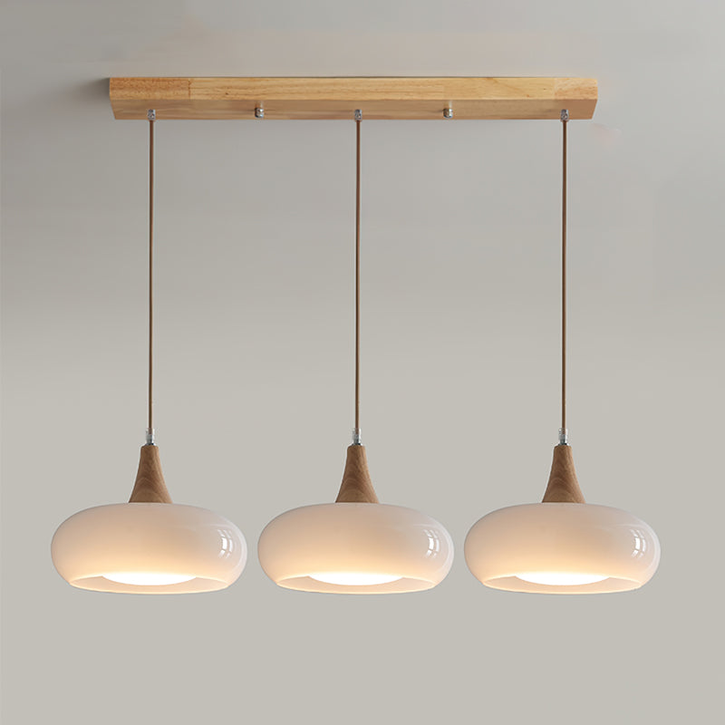 Charlotte Pendant Light Wood - Lamp Copper