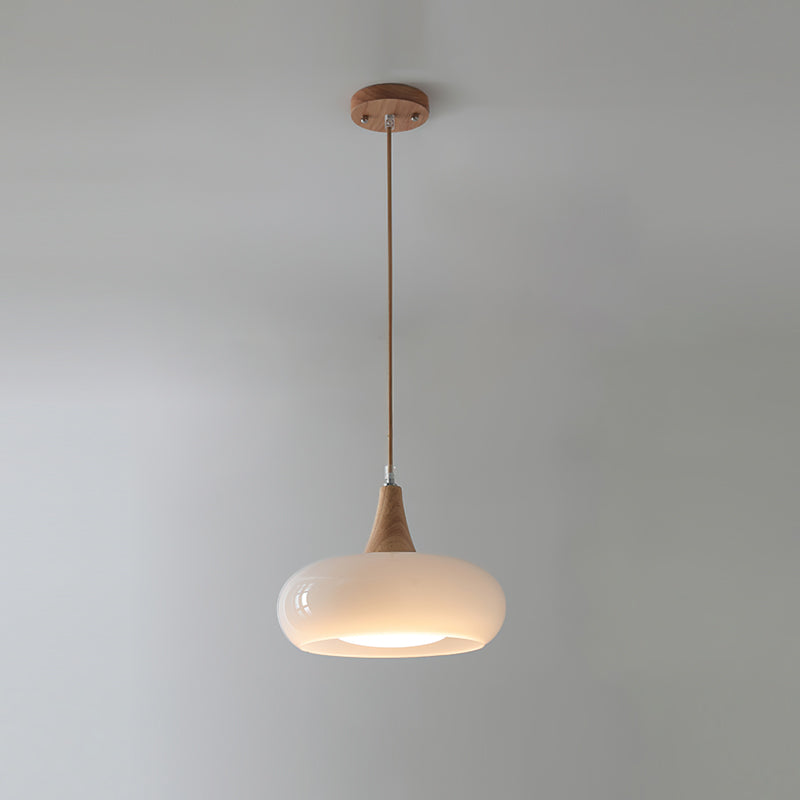 Charlotte Pendant Light Wood - Lamp Copper