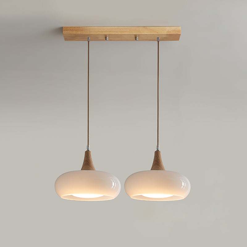 Charlotte Pendant Light Wood - Lamp Copper