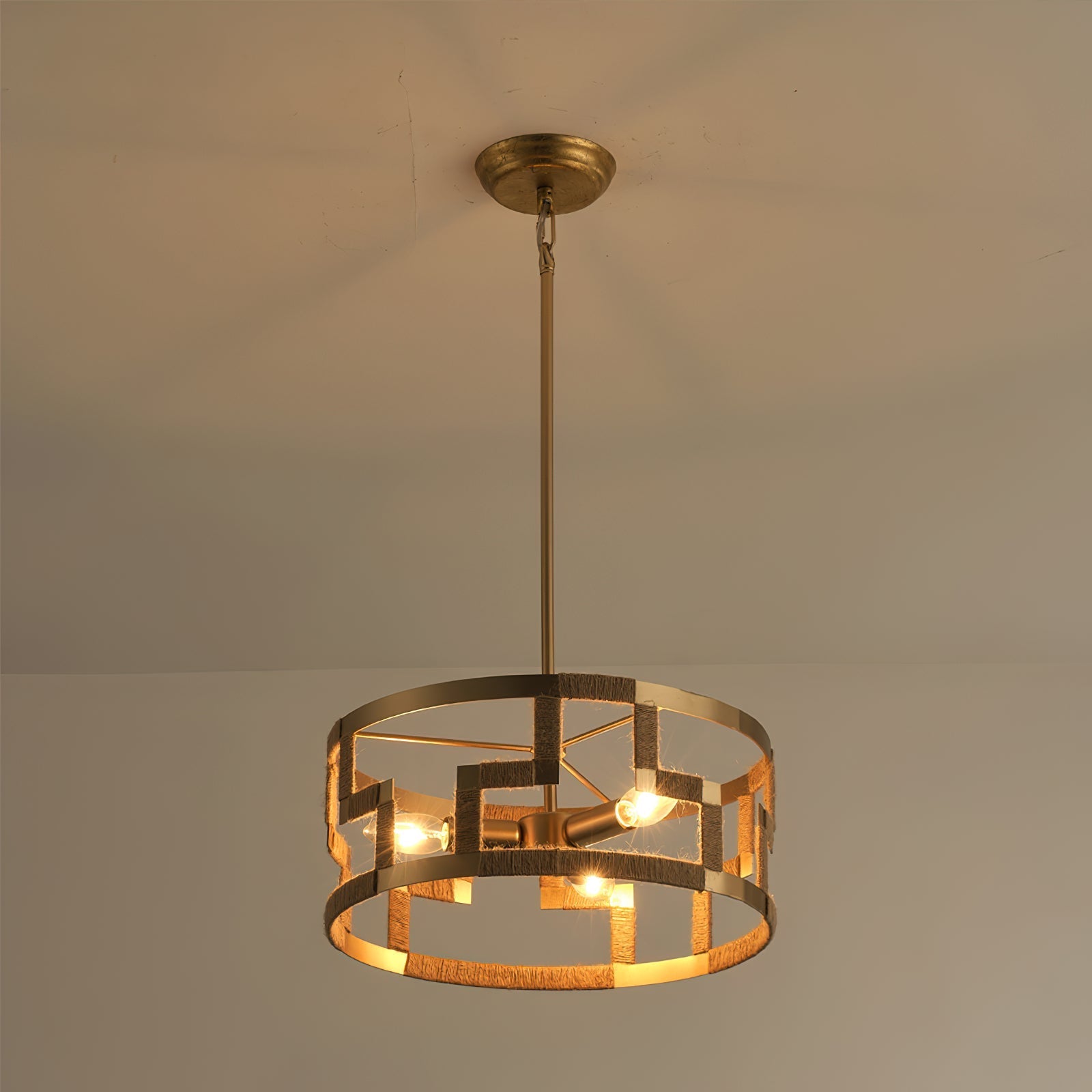 Syraeeth Individual Creativity Gold Metal Pendant Lamp - Lamp Copper
