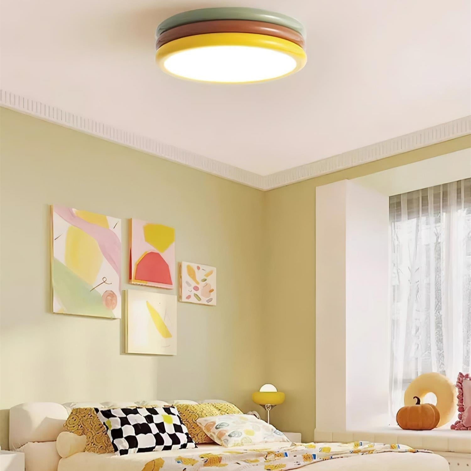 Glaya Colorful Stack Ceiling Light - Lamp Copper