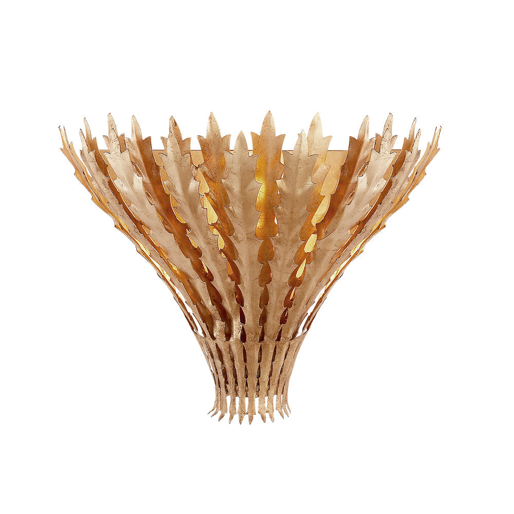 Wall Light Handmade Leaf Motif Metal Body Elegant Sconce - Lamp Copper