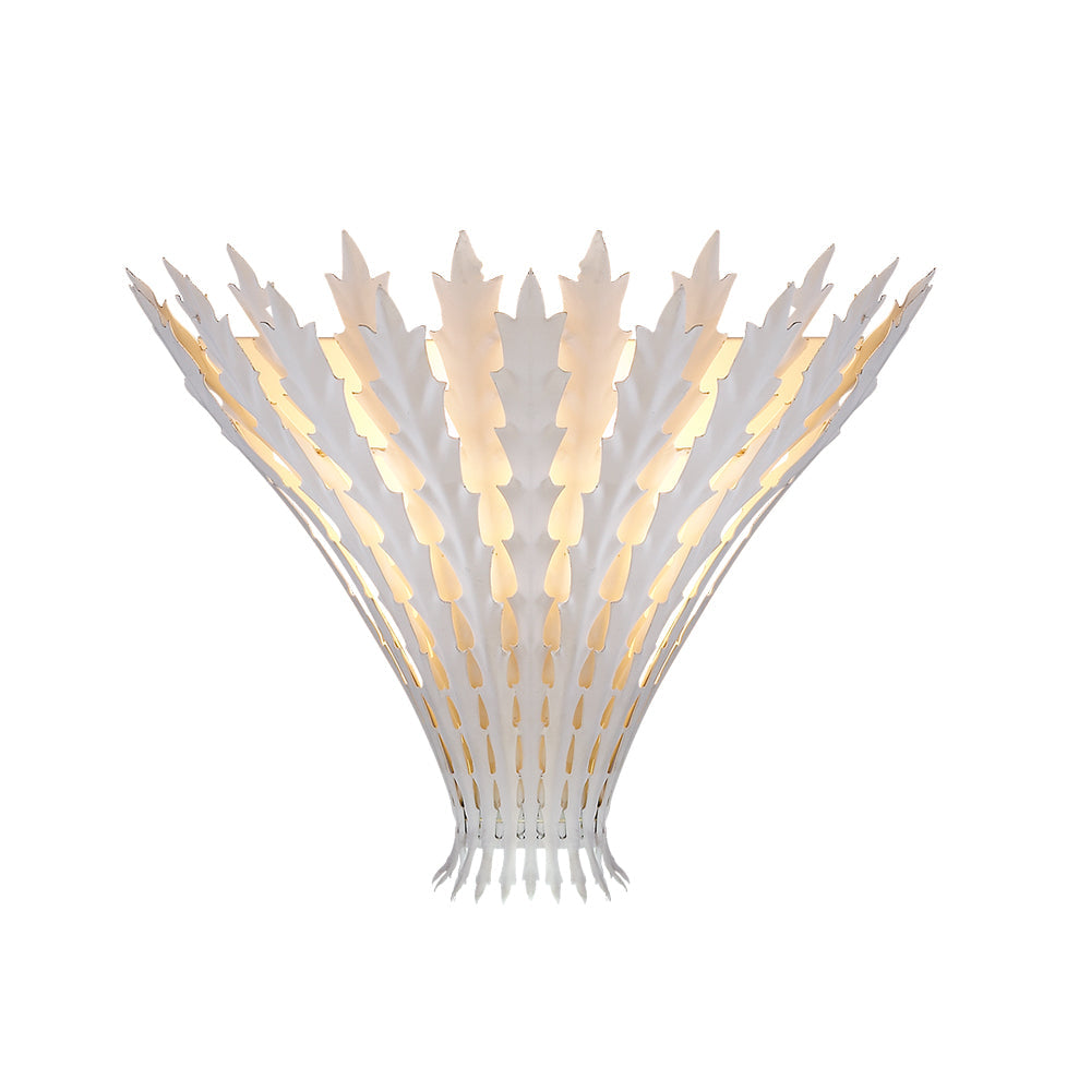 Wall Light Handmade Leaf Motif Metal Body Elegant Sconce - Lamp Copper