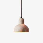 Vaelior Dome Shade Travertine Pendant Light - Lamp Copper