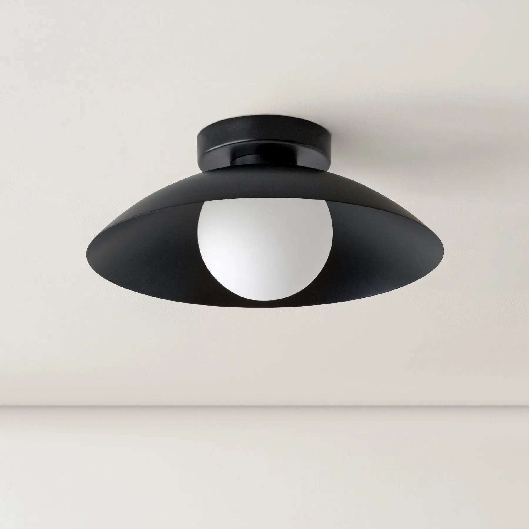 Arisha Modern Flush Mount Ceiling Light Black Red Pink Yellow Bedroom - Lamp Copper
