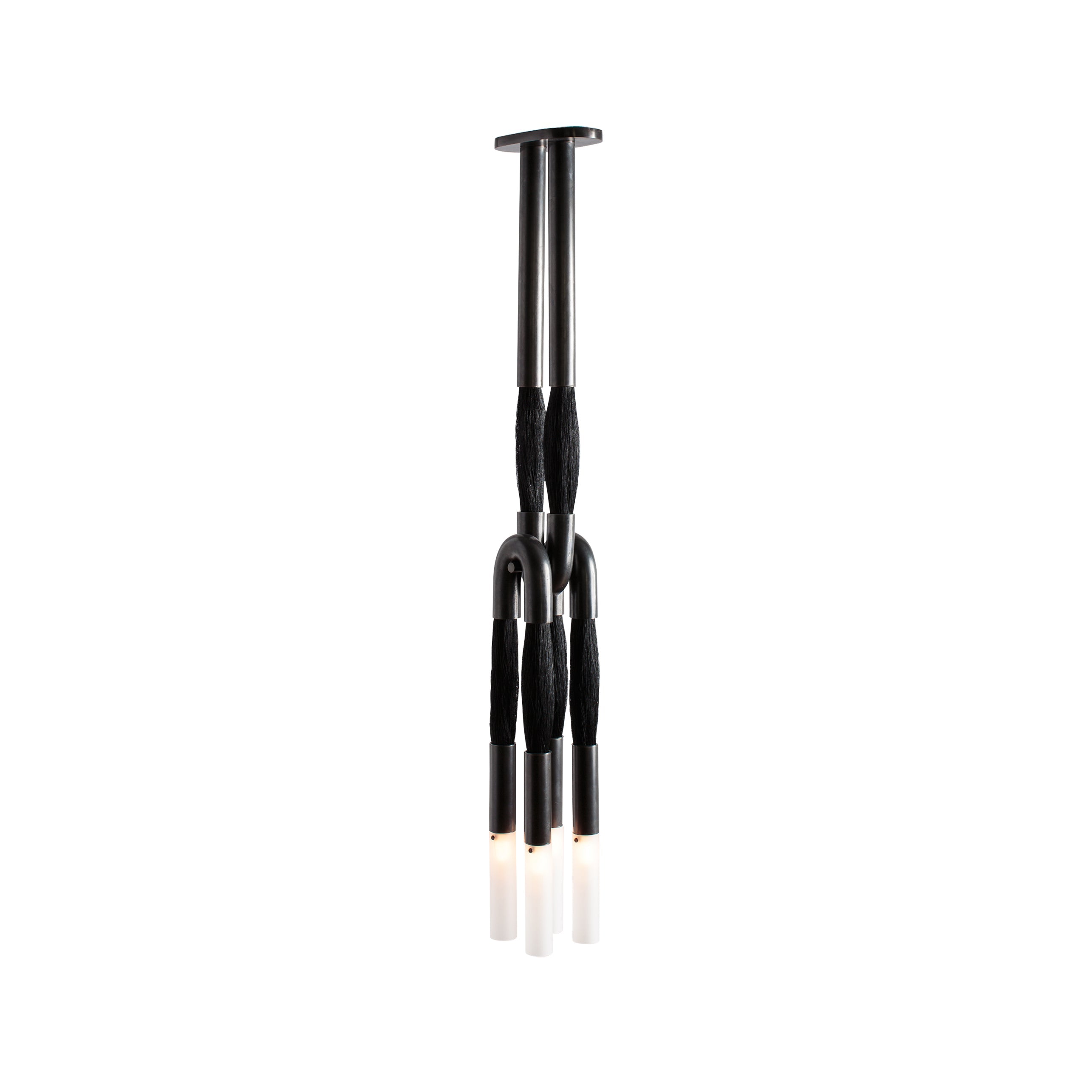Cacarir Traditional Art Black Metal Acrylic Pendant Lamp - Lamp Copper