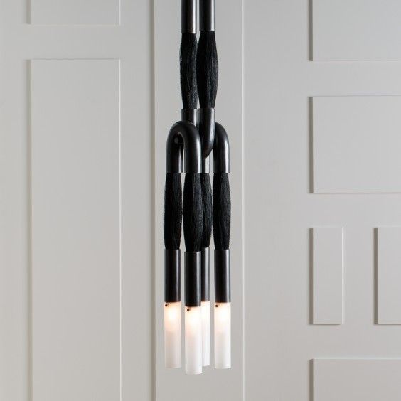 Cacarir Traditional Art Black Metal Acrylic Pendant Lamp - Lamp Copper
