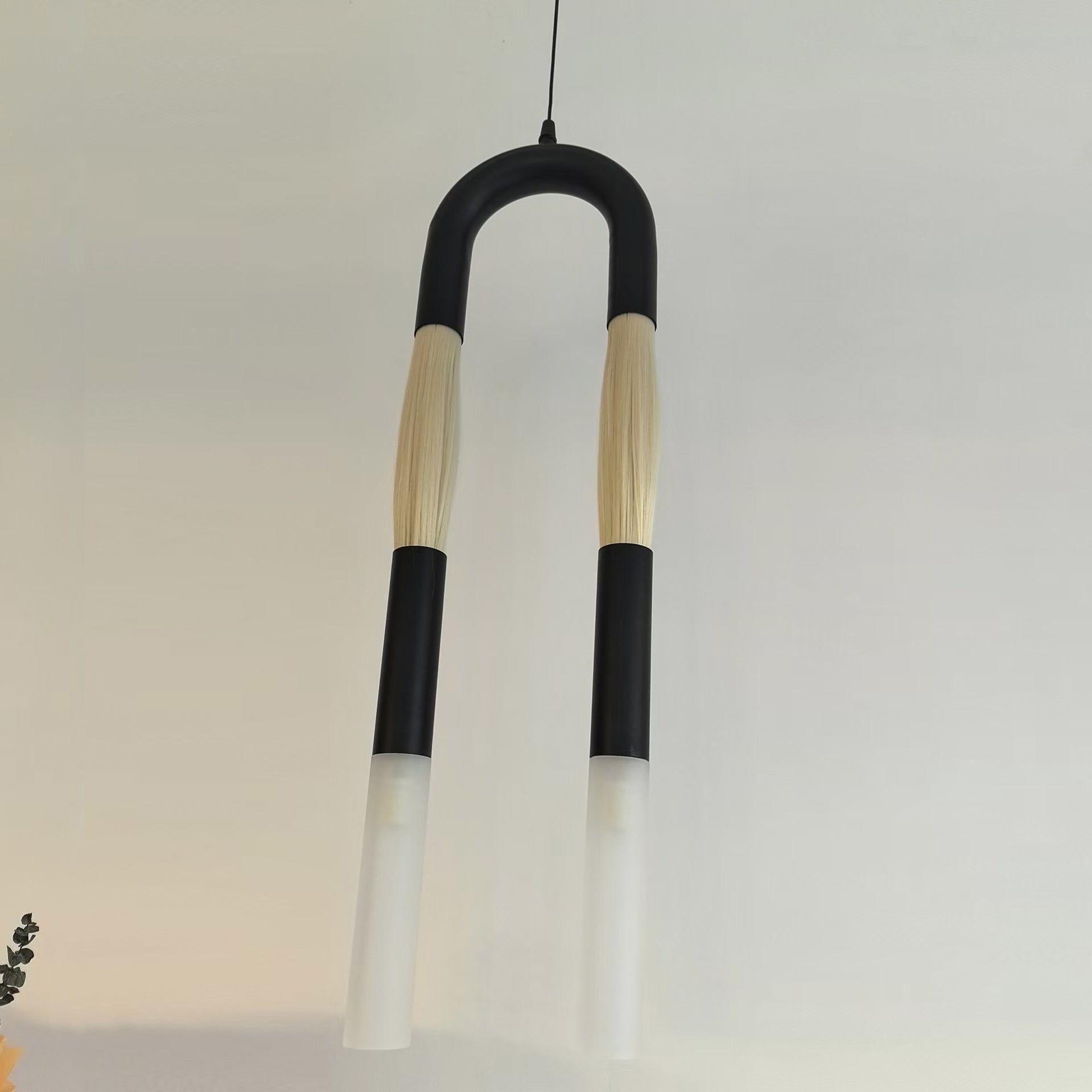 Cacarir Traditional Art Black Metal Acrylic Pendant Lamp - Lamp Copper