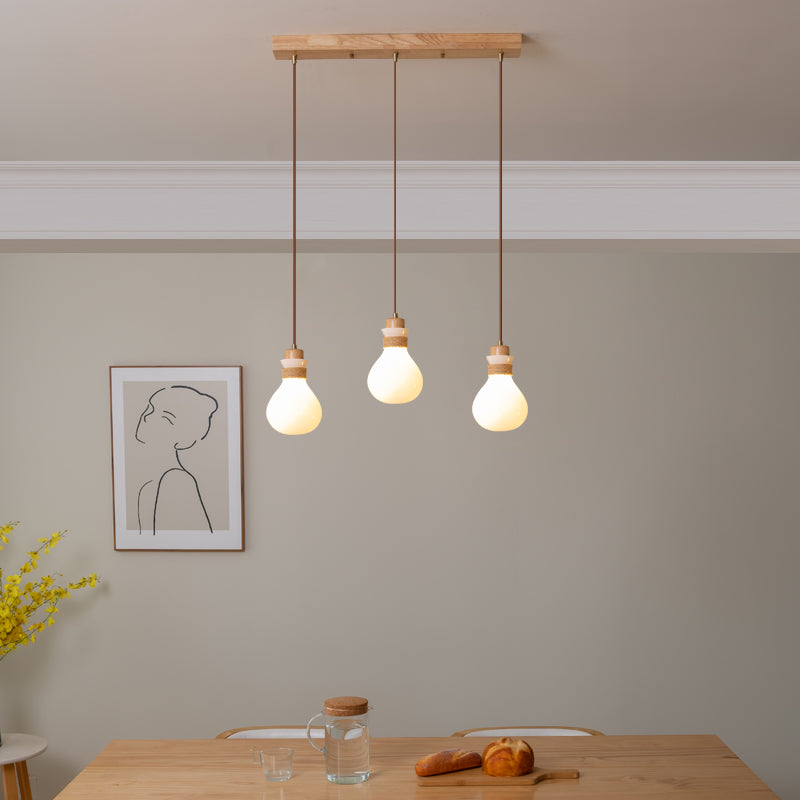 Votheor Modern Minimalist Unique Rope Glass Pendant Lamp - Lamp Copper