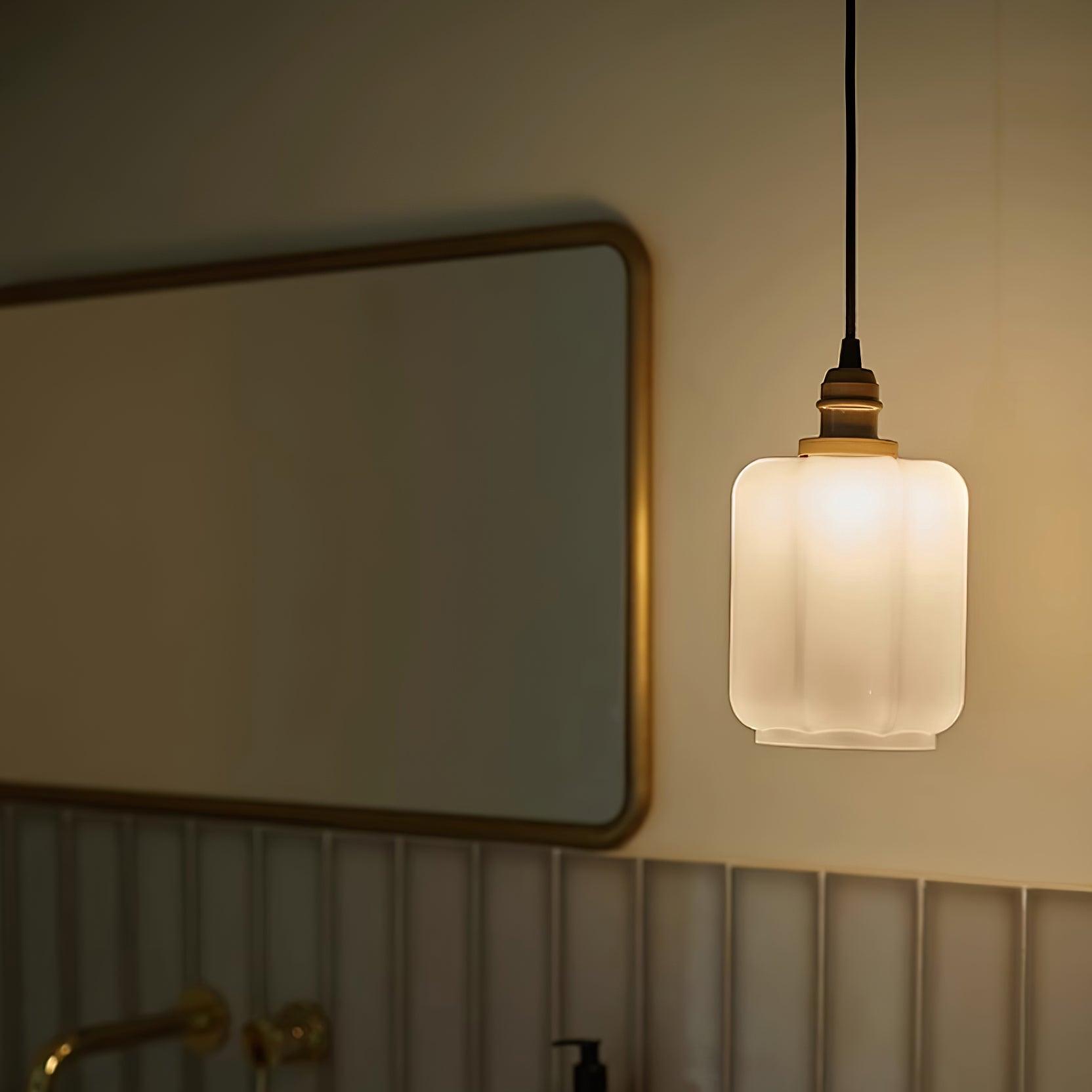 Kiki Pendant Light Glass Contemporary - Lamp Copper