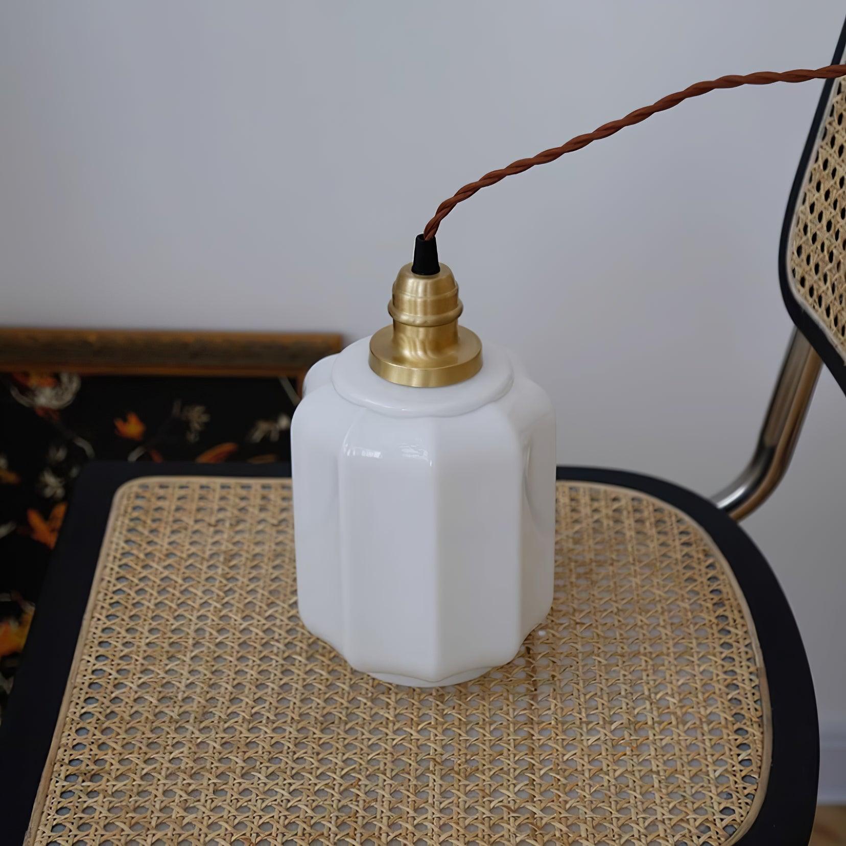 Kiki Pendant Light Glass Contemporary - Lamp Copper