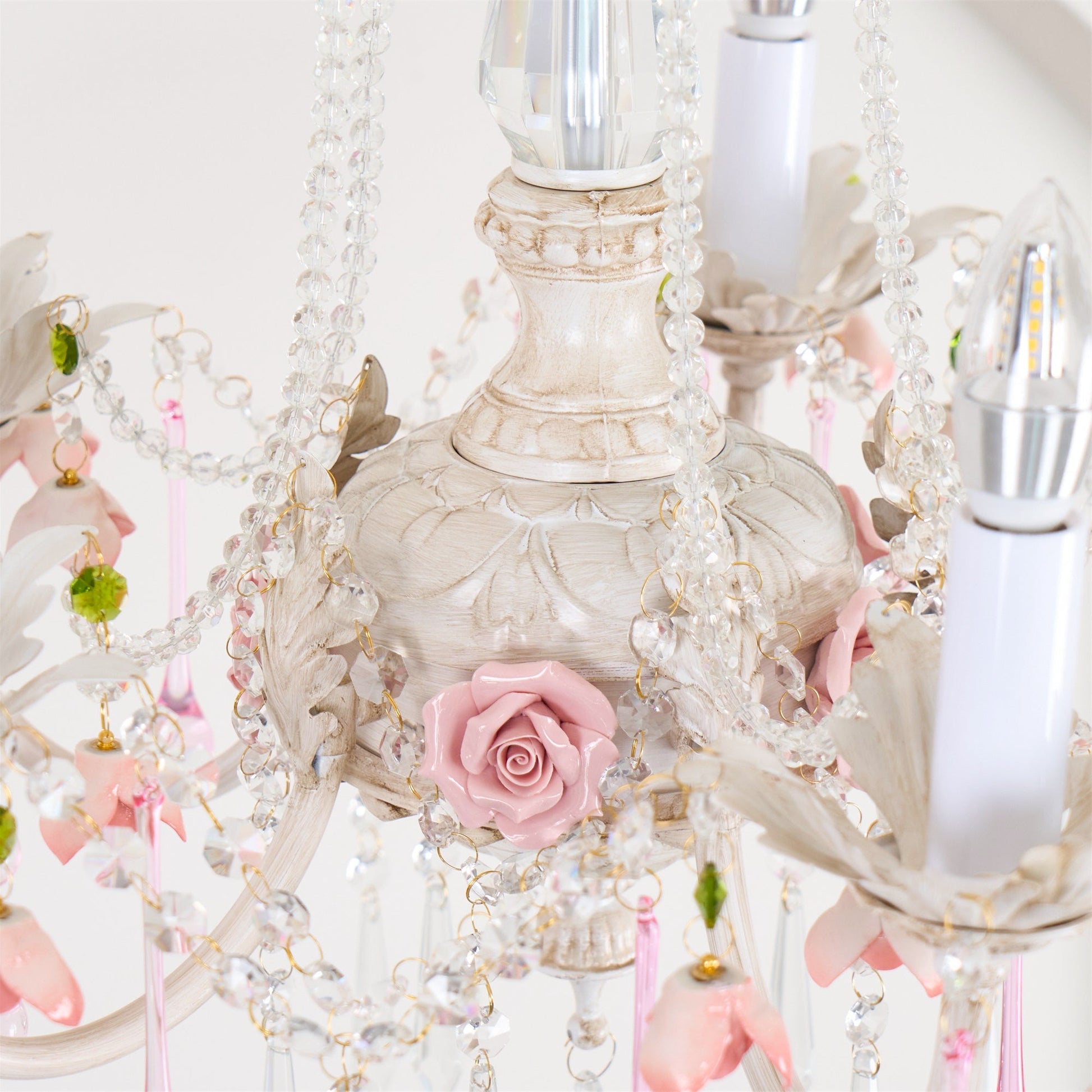 Cusoren Postmodern Luxury Rose Ceramic Chandelier - Lamp Copper