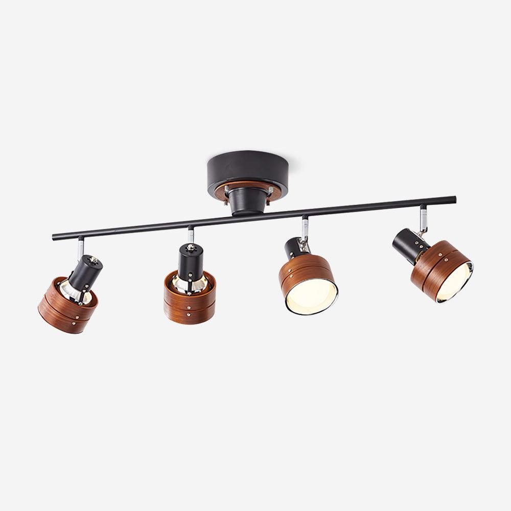 Daven Adjustable 4-Light Track Spotlight - Lamp Copper