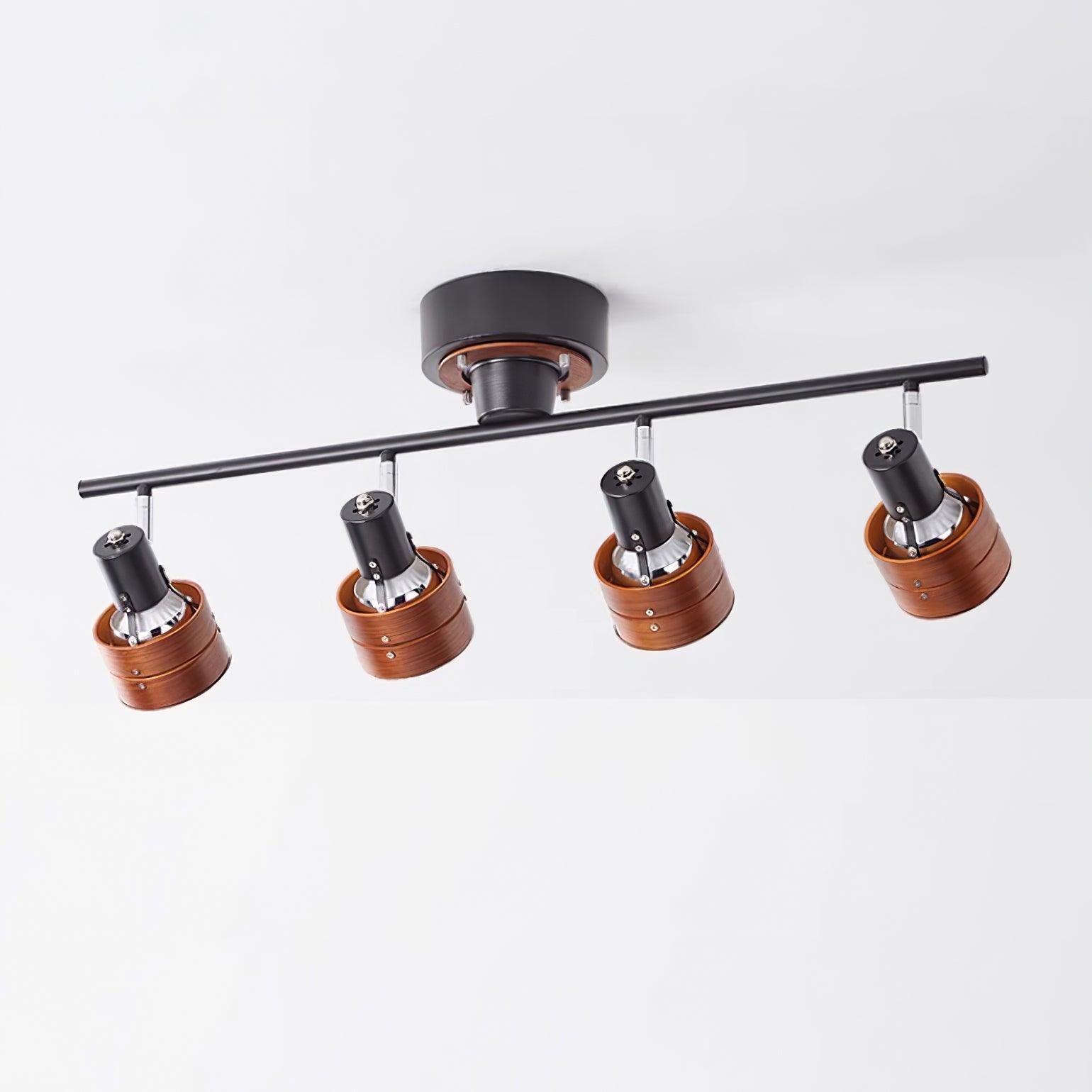 Daven Adjustable 4-Light Track Spotlight - Lamp Copper