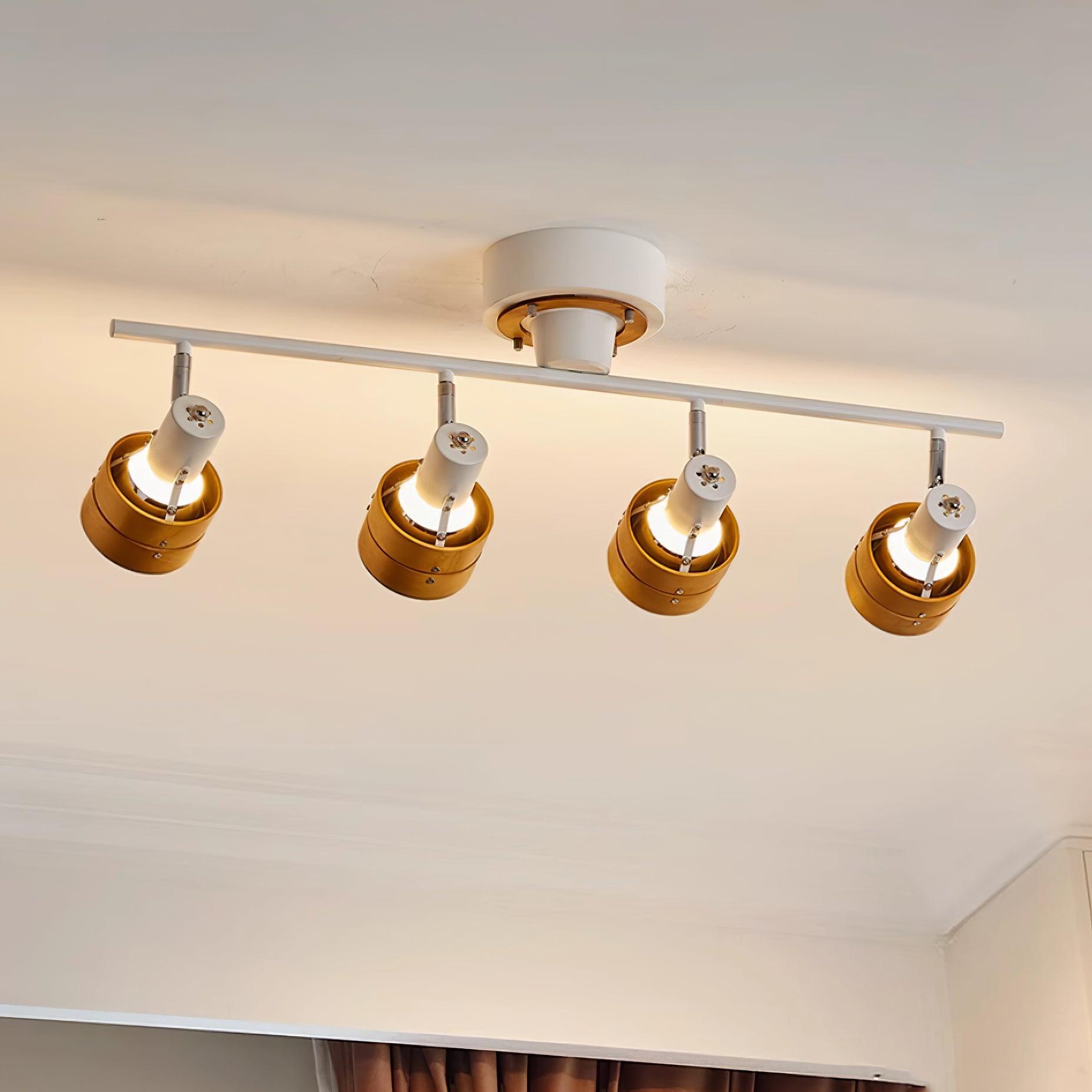 Daven Adjustable 4-Light Track Spotlight - Lamp Copper