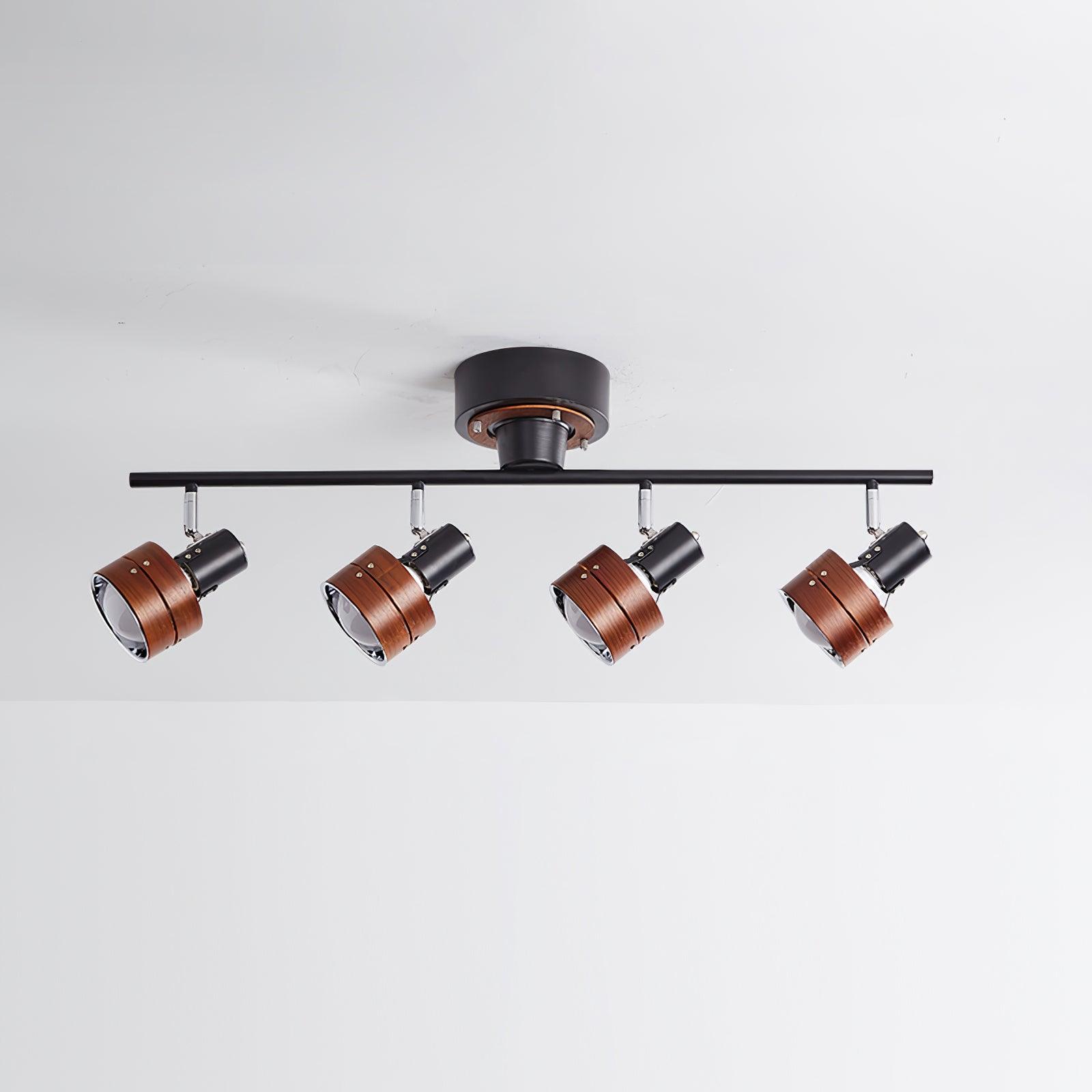 Daven Adjustable 4-Light Track Spotlight - Lamp Copper