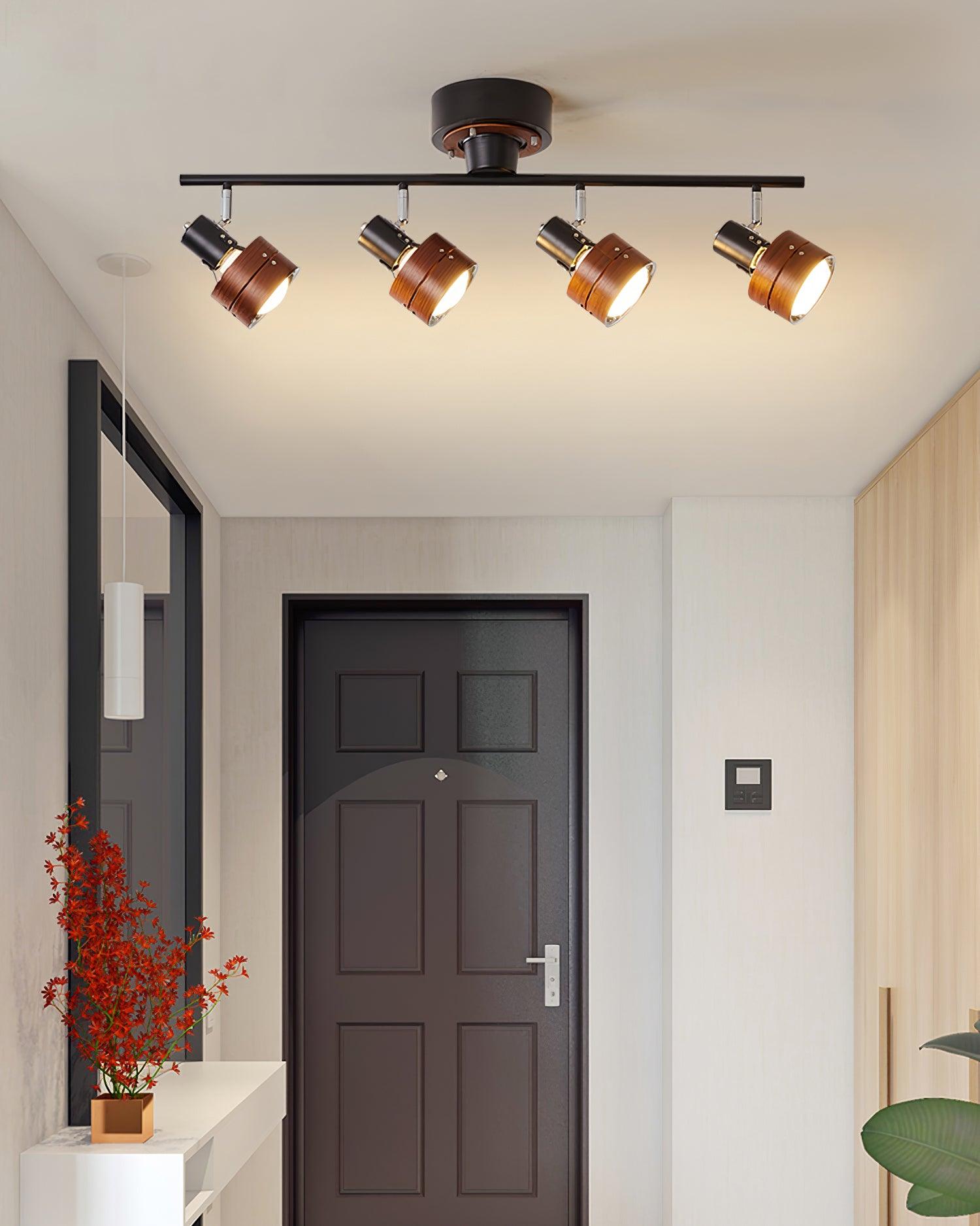 Daven Adjustable 4-Light Track Spotlight - Lamp Copper
