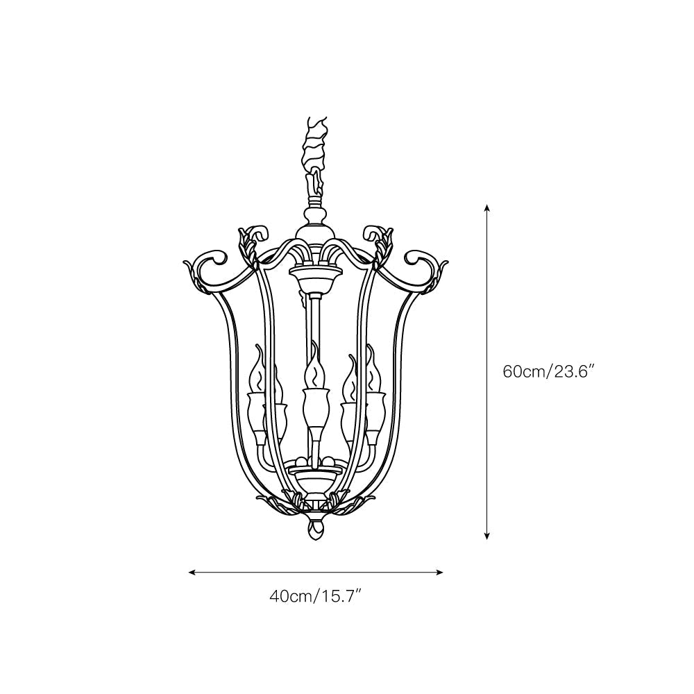 Caloren Individual Creativity Brass Metal Pendant Light - Lamp Copper