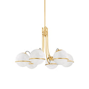 Eursorara Individual Creativity Brass Glass Chandelier - Lamp Copper