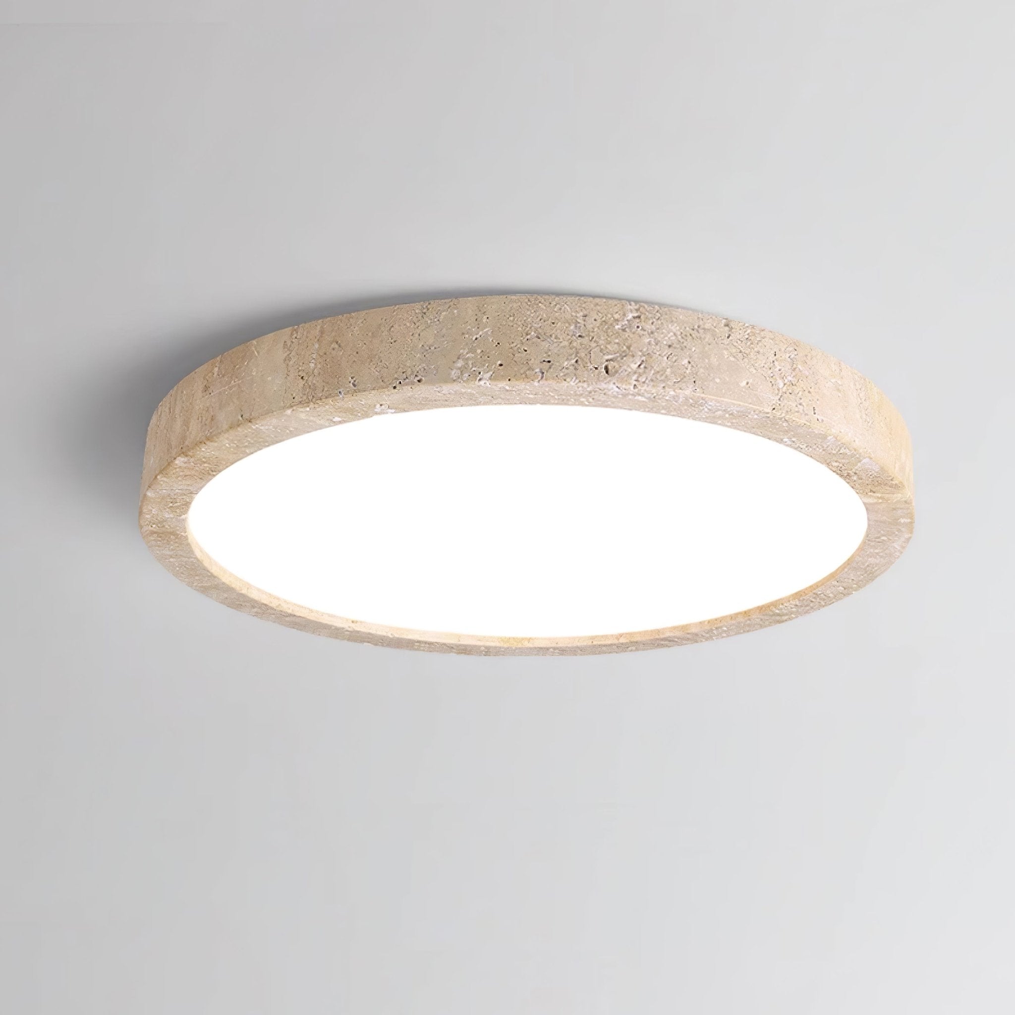 Artalor Minimalist Travertine Ceiling Light - Lamp Copper