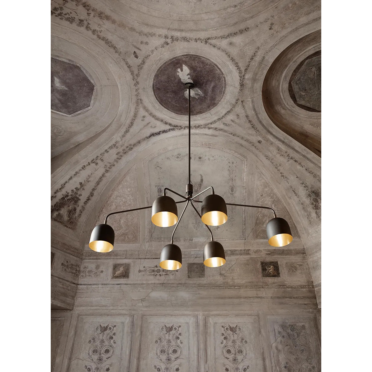 Aursolos Vintage Industrial Metal Chandelier - Lamp Copper