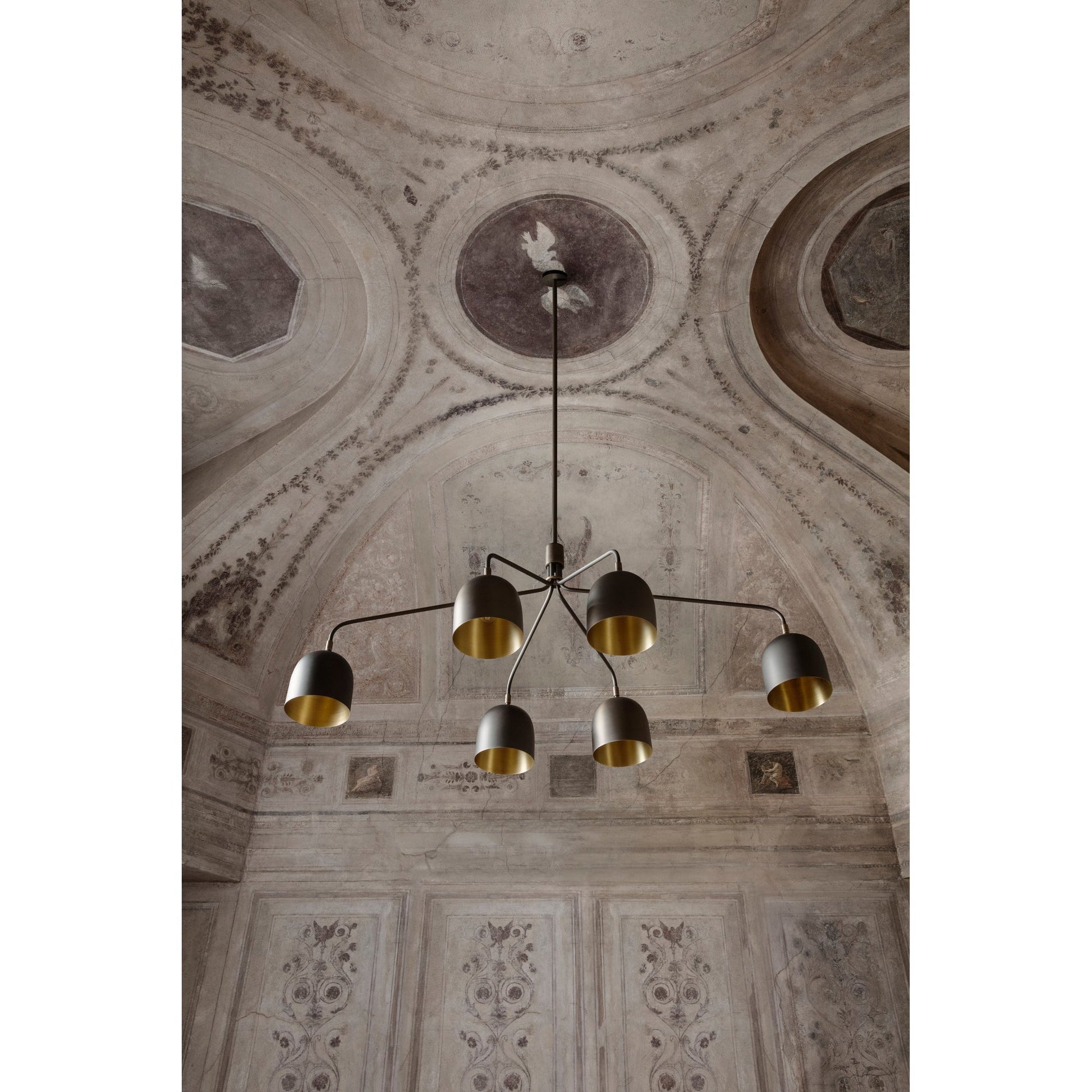 Aursolos Vintage Industrial Metal Chandelier - Lamp Copper